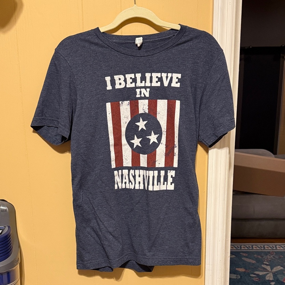 Nashville Graphic Tee - Navy "I Believe in Nashville"